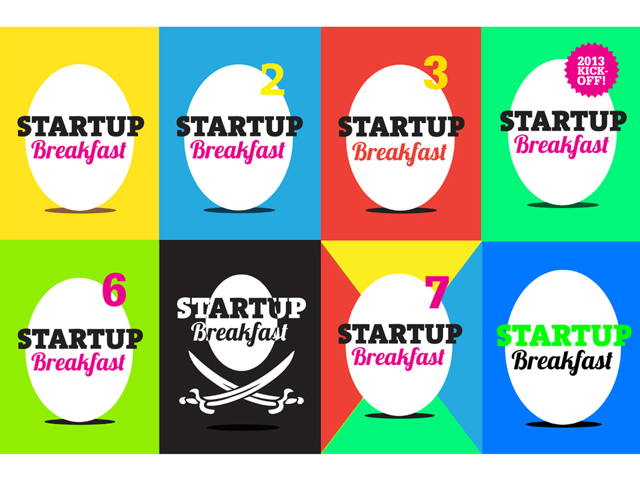 Startup Breakfast Branding Elements 6